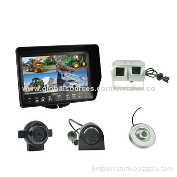 Vehicle safety backup camera system with 7.0inch monitor and waterproof camerasNew